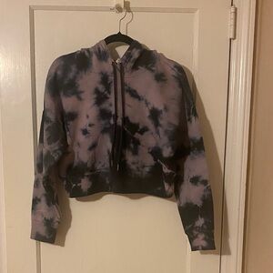 Tie-Dye Cropped Hoodie
